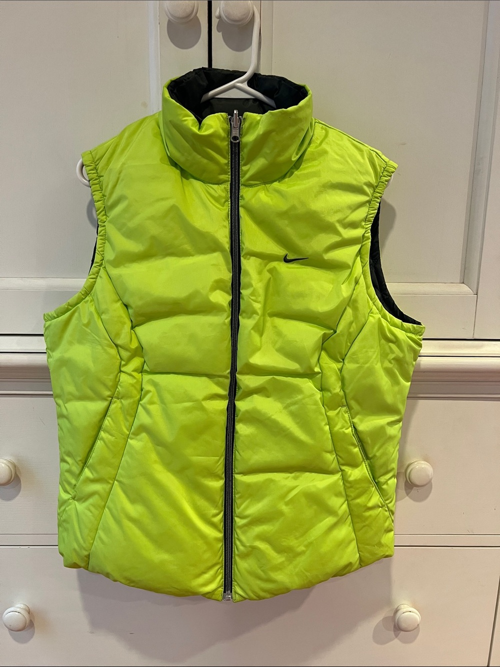 Nike Kids Neon Yellow-Green Puffer Vest